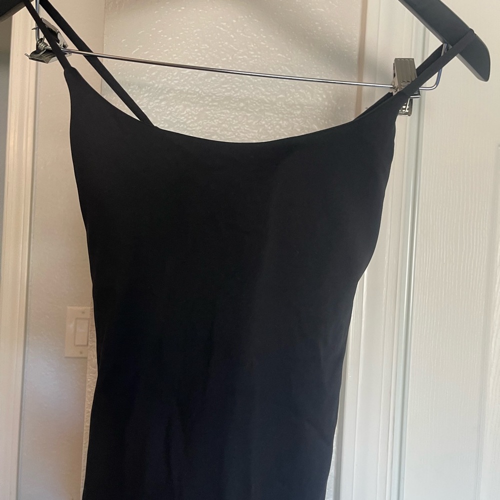 Black dress with built in shorts